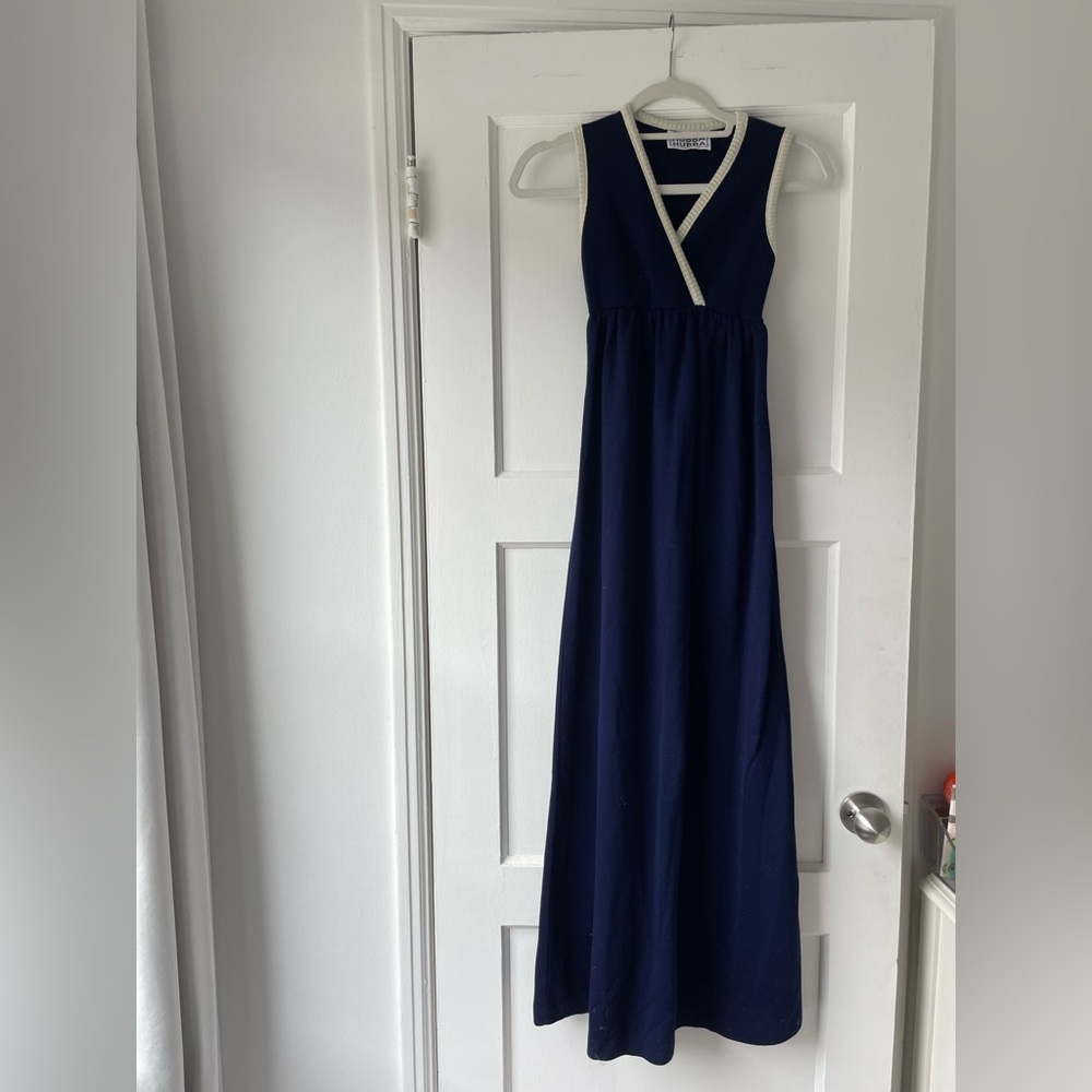 Vintage knit maxi dress